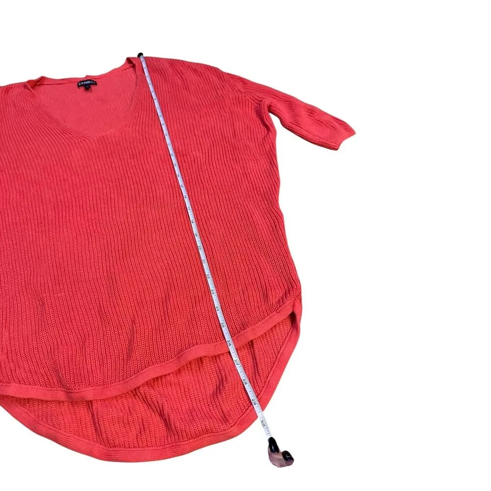 Express coral Knit Sweater Pink - Image 4