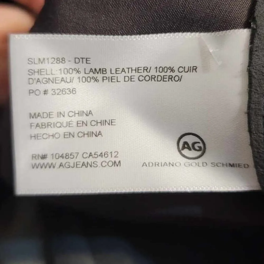 AG Adriano Goldschmied The Legging Super Skinny Lamb Leather Suede Pants 24 NEW - Image 4