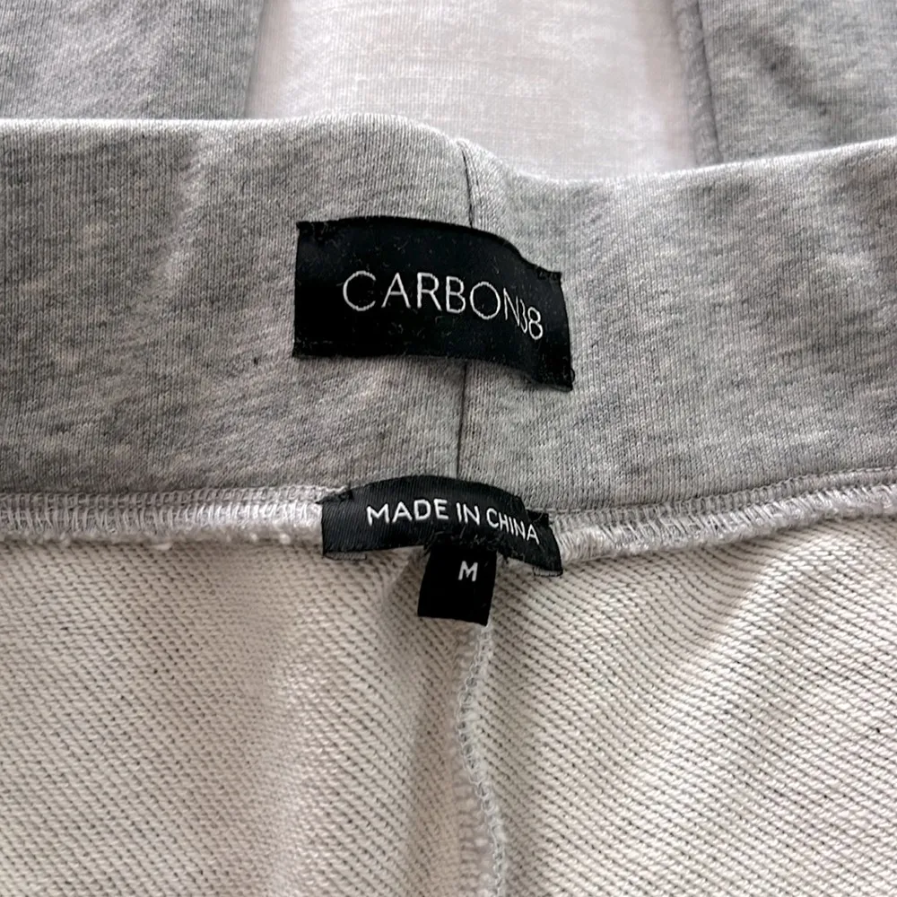 NWT Carbon38 High Rise Flare Cotton Legging Sweatpants in Heather Grey Sz M $148 Gray Size M - Image 7