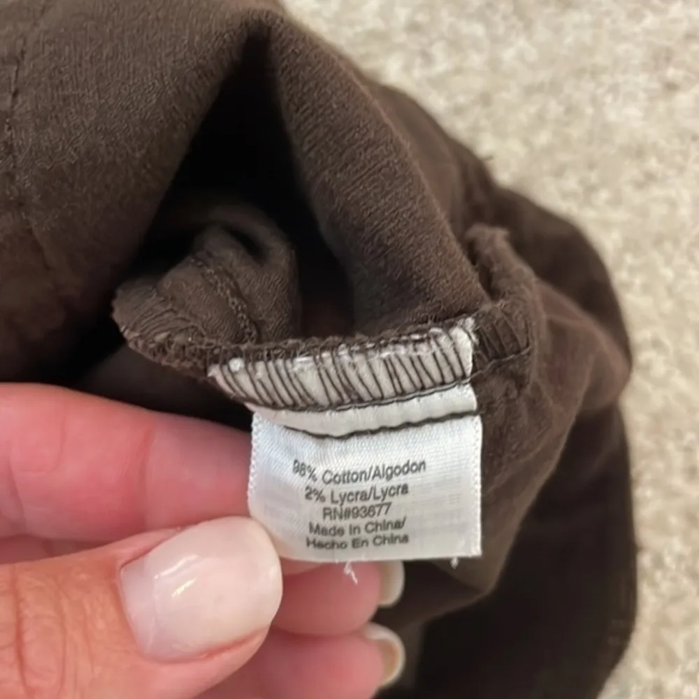 a.n.a Brown Corduroy Cropped Pants - Image 8