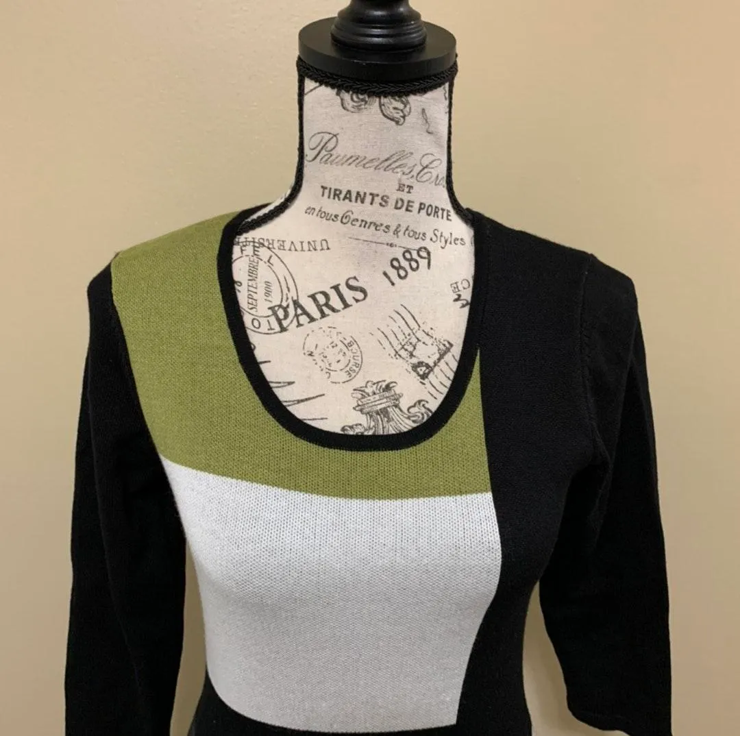 Gabby Skye Colorblock Sweater Dress - Image 6