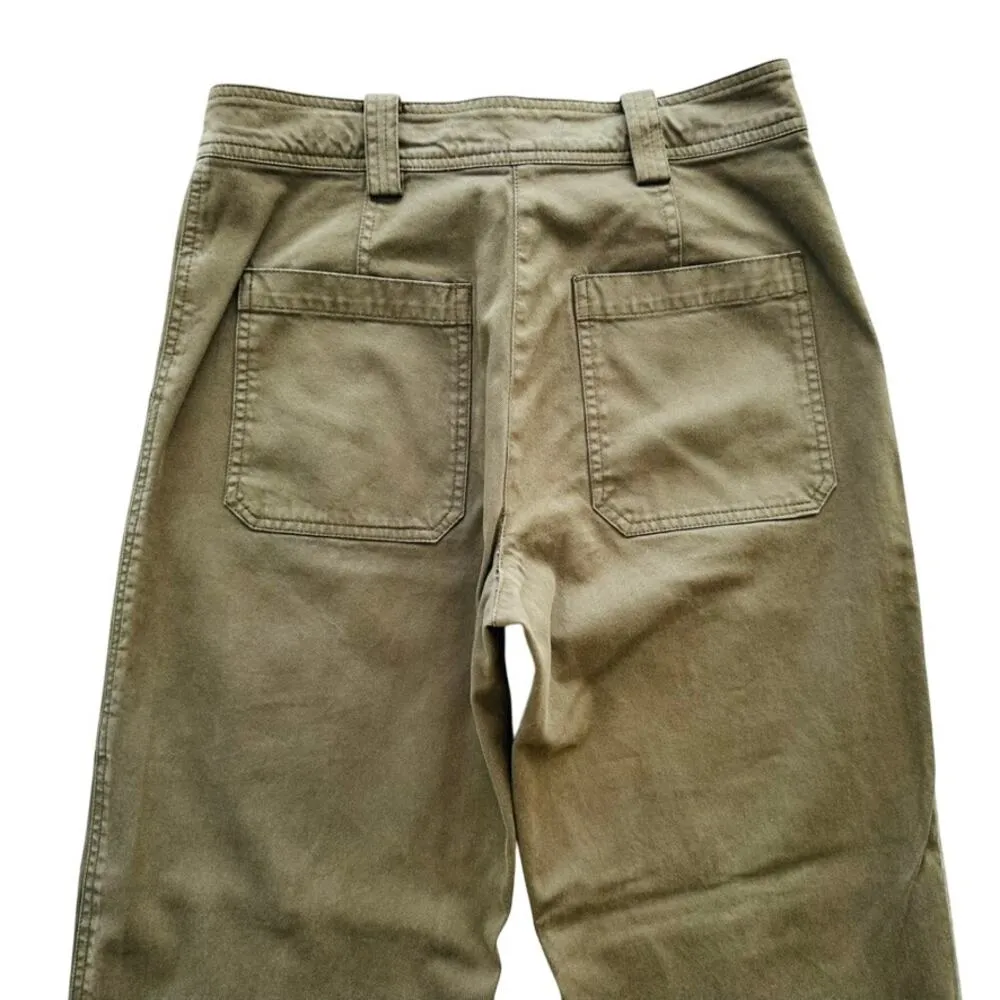 A.L.C. Briar Pants Clover Green Cargo Relaxed Size 2 Cotton Belted Relaxed Leg - Image 6