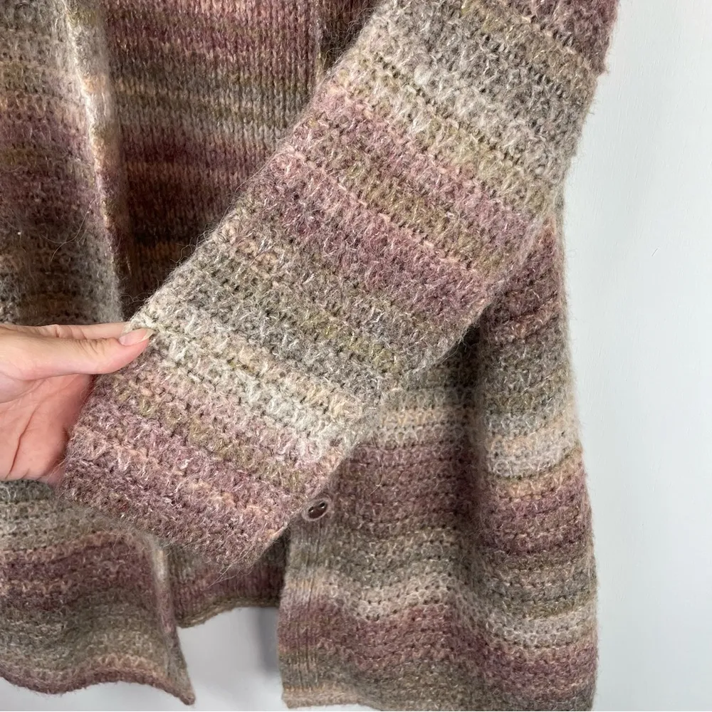 J. Jill Wool Alpaca Blend Cardigan Sweater Sz MP Button Front - Image 8