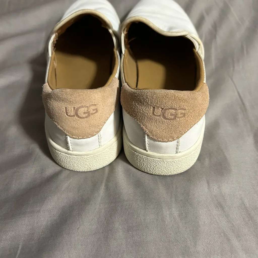 UGG Cas White Slip-On Women's Sneakers - Image 3