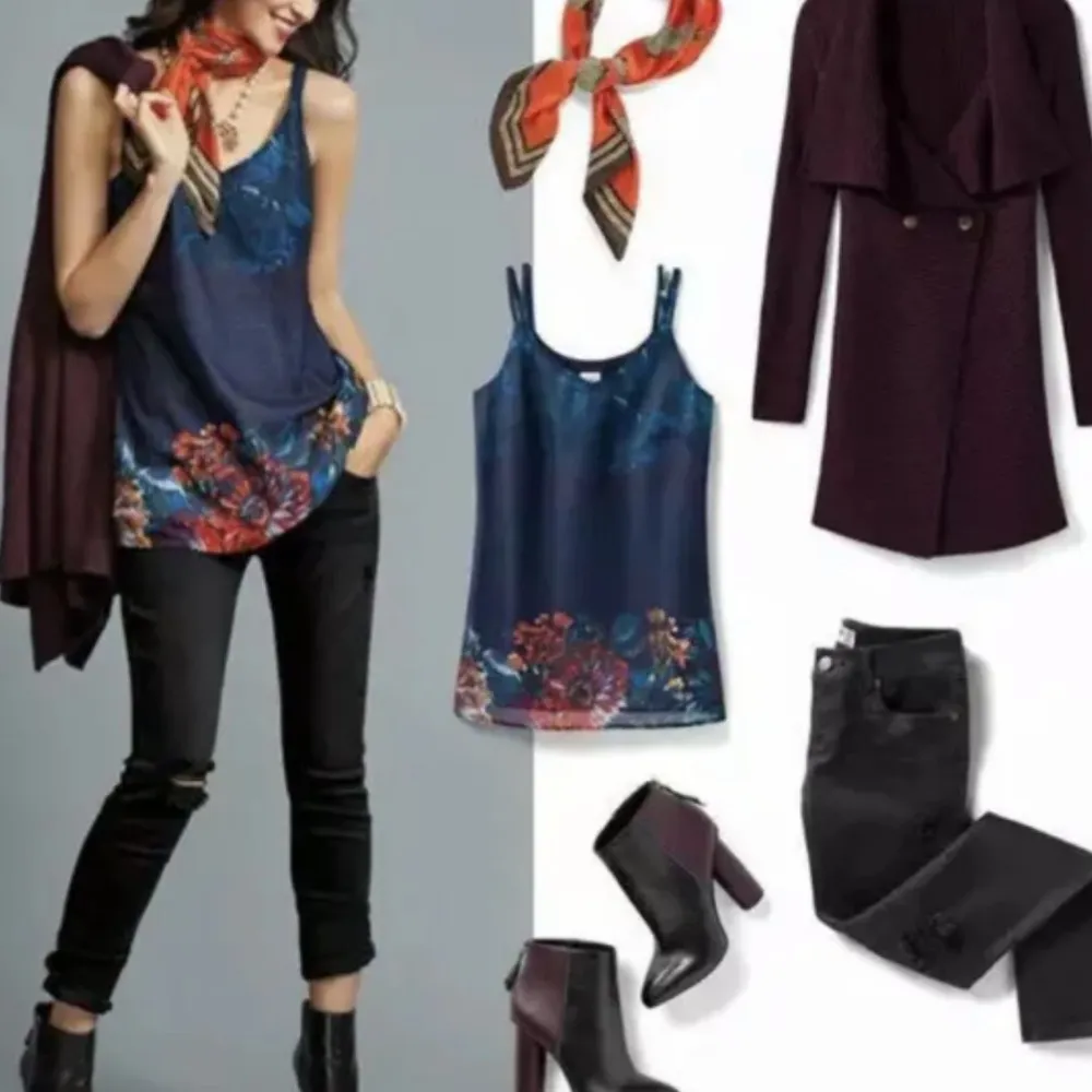 CABI ARTIST FLORAL DOUBLE STRAP CAMI S - Image 2