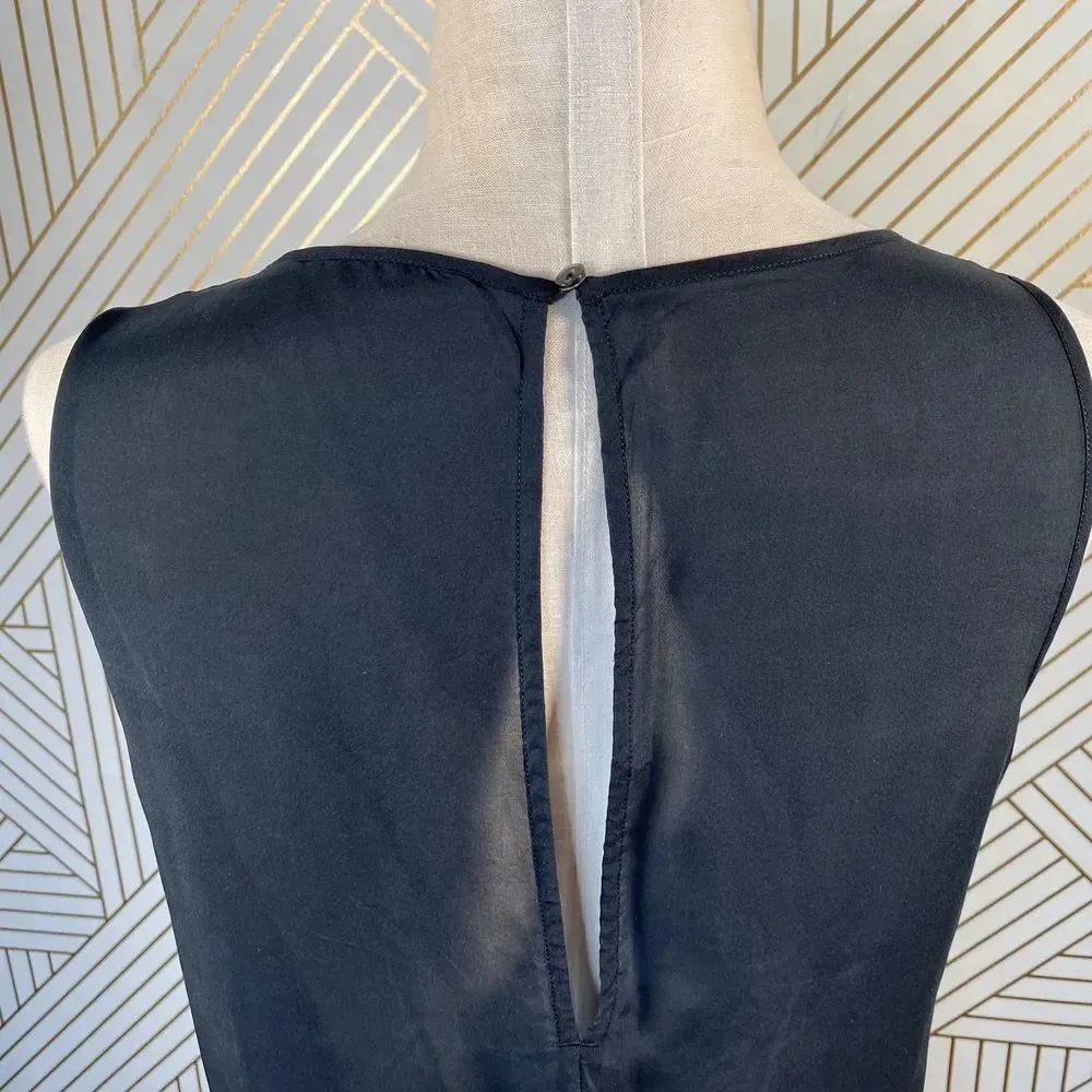 COS Black Silk Sleeveless‎ Shorts Open Back Romper - Image 7