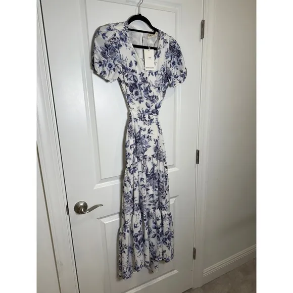 NWT Fortunate One Konosi Maxi‎ Dress – Blue Print – AU 6 - Image 5