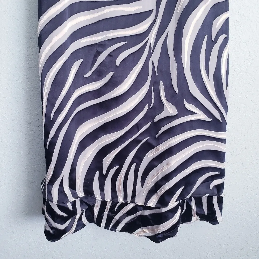 Y2K Zebra Silk Dress White House Black Market - Image 2