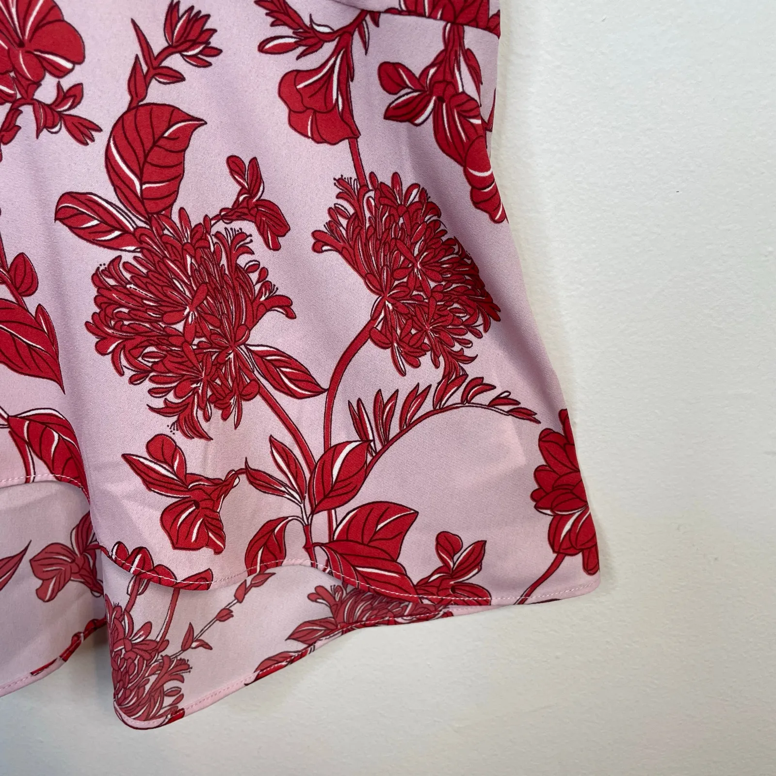 Cabi Adore Lightweight Flowy Cami Camisole Tank Top Pink Red Floral 5533 women M - Image 6