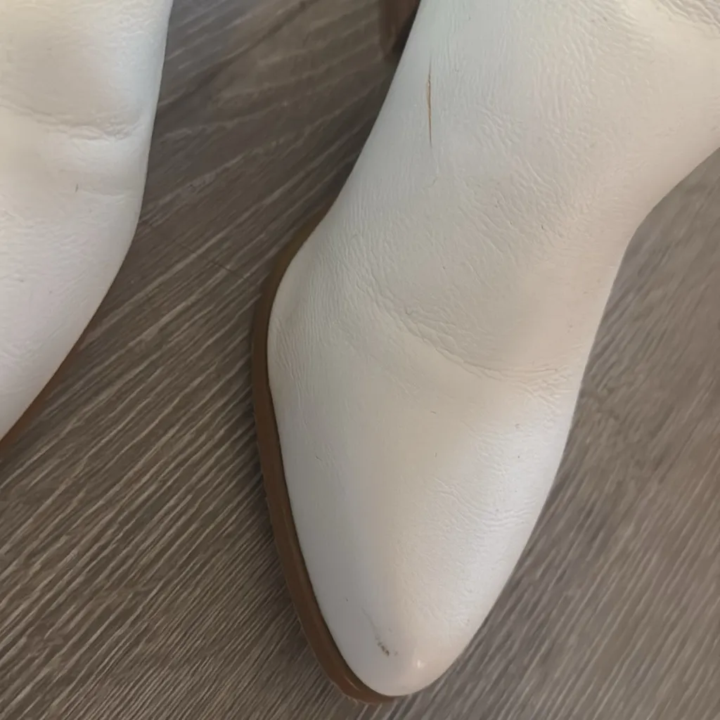 Billini White Cowboy Boots Size 5 - Image 6