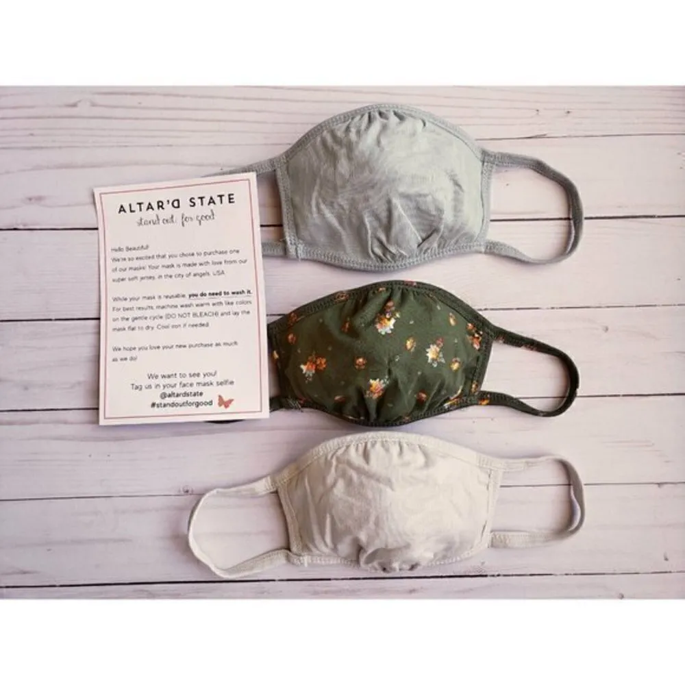 Altar'd State Cloth Face Masks Pack of 3 NWT - Image 8