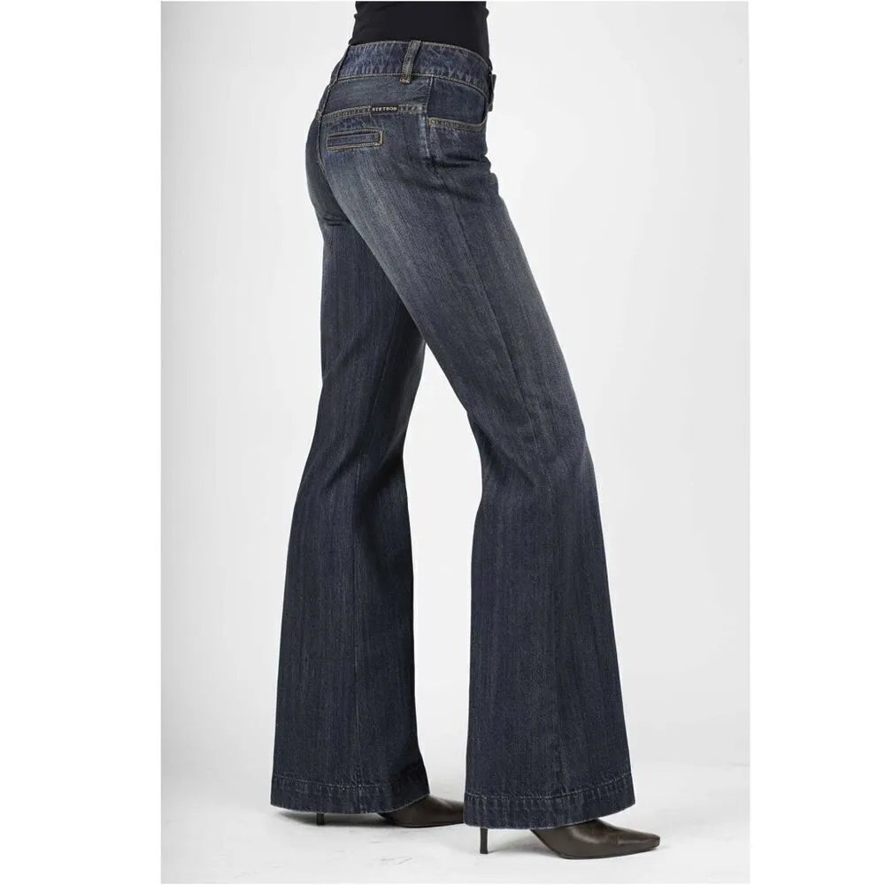 NEW STETSON 214 City Trouser Jeans Wide Leg Women's Size 14 Regular Western NWT - Image 9