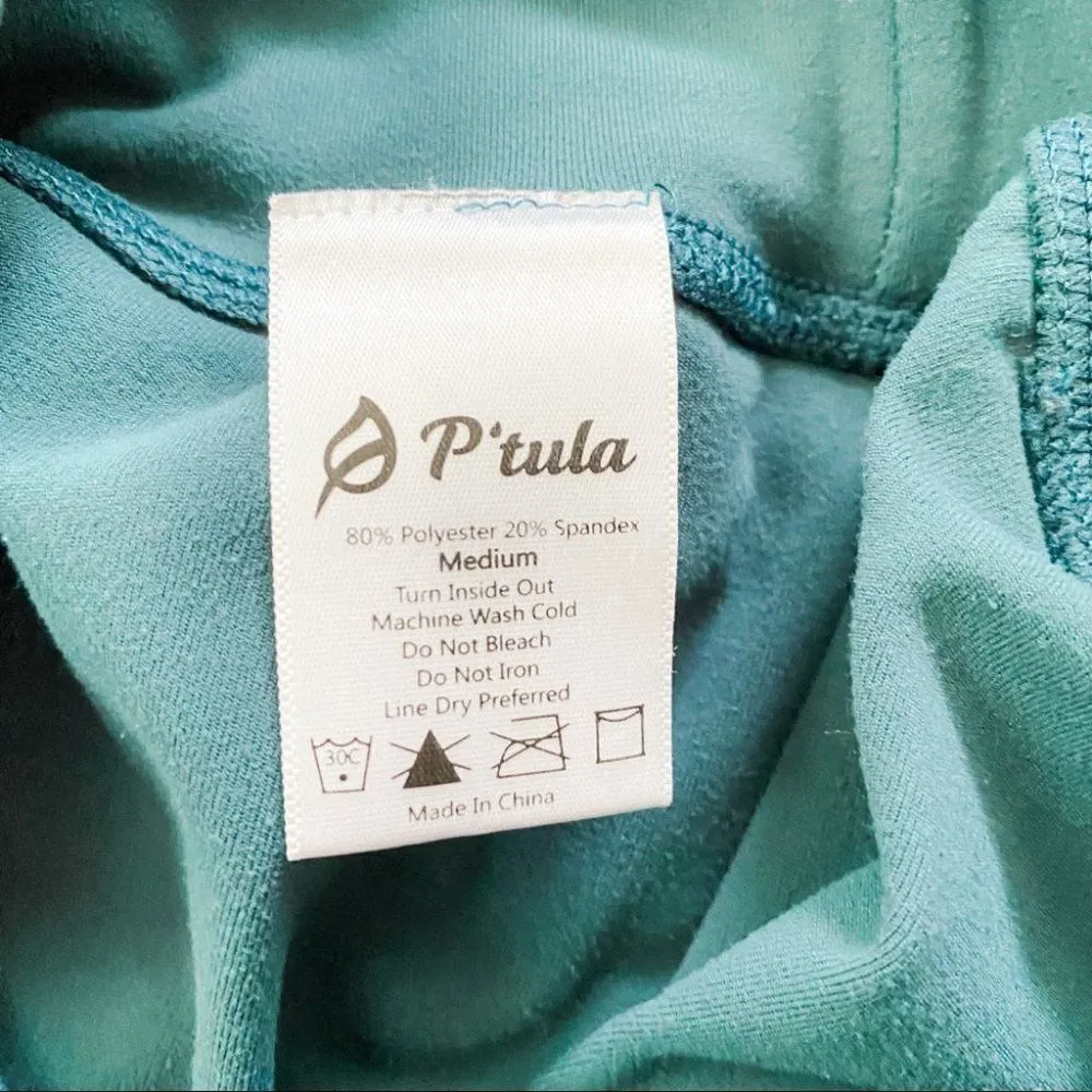 P’tula Leggings in Teal Medium Green - Image 6