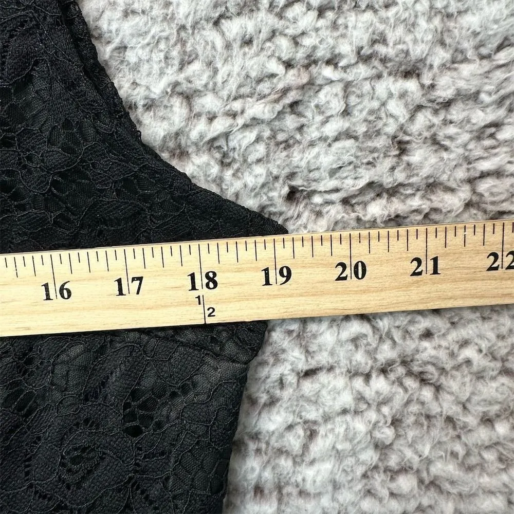 NWOT Black Lace Sleeveless Dress 2XL‎ Floral Wedding Party Formal Goth Size XXL - Image 6