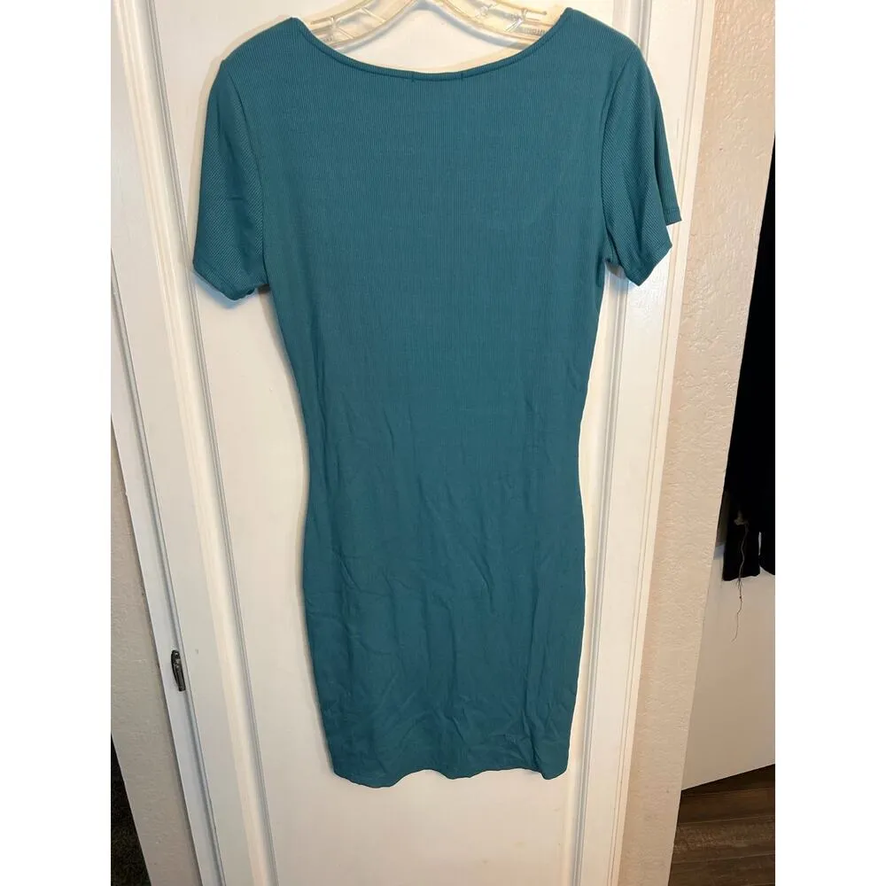 Cbrand turquoise short sleeve mini dress Blue Size L - Image 7