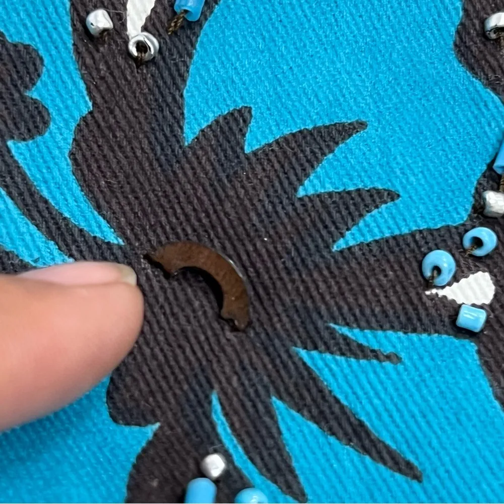 Units nwt xl embroidery beaded floral artsy button down light blazer jacket top - Image 12