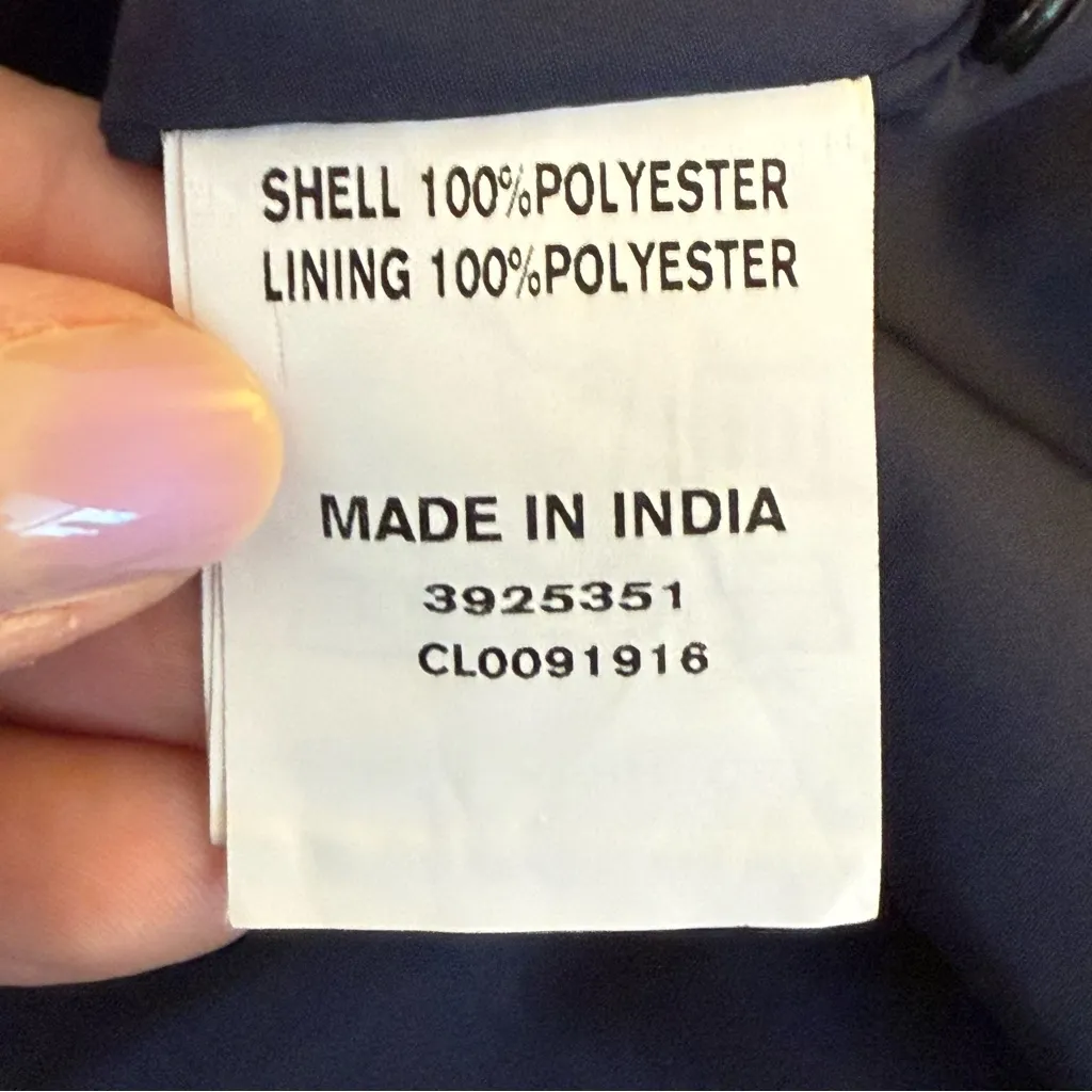 Eshakti Wayward Fancies Floral Embroidery Dupioni Empire Midi Dress Navy Size SM - Image 10