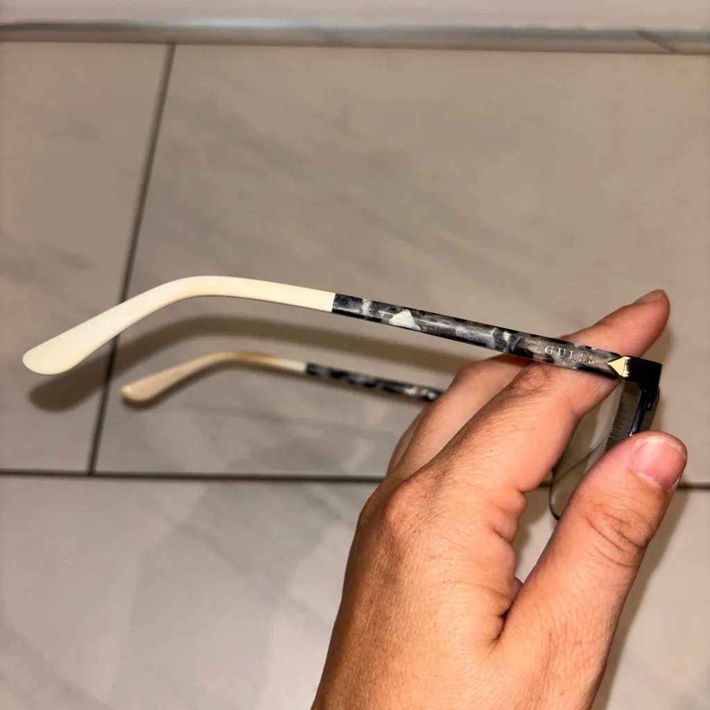 GUESS GU2699 002 Matte Black and Ivory Womens Full Rim Eyeglasses 54-15-140 - Image 3