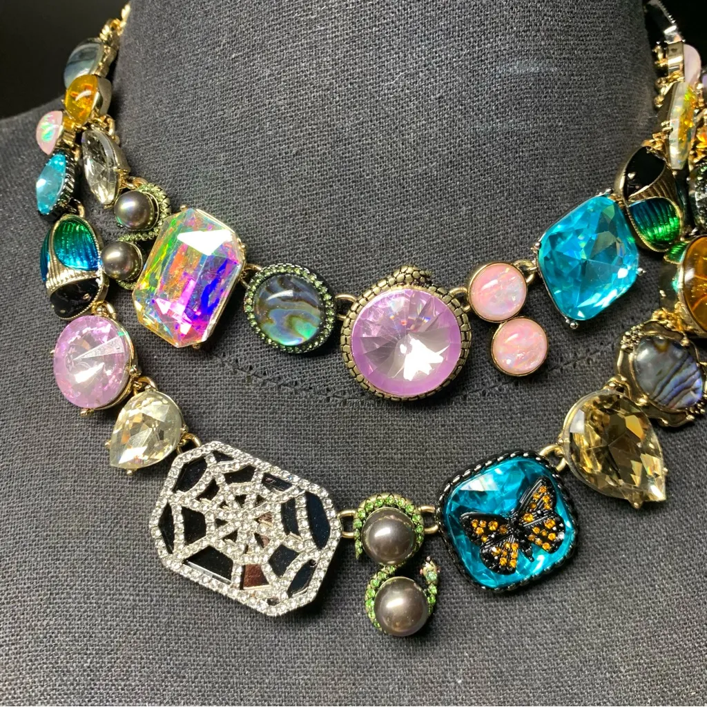 NEW Betsey Johnson Halloween Double Strand Witchy Whimsigoth Statement - Image 4