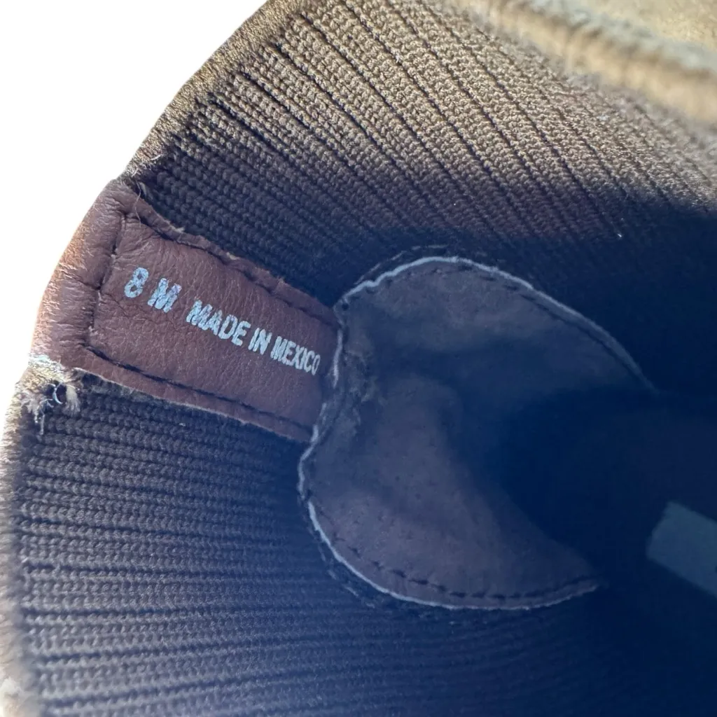 Steve Madden Hayle Chestnut Suede Slip-On Platform Chelsea Boots 8 - Image 10