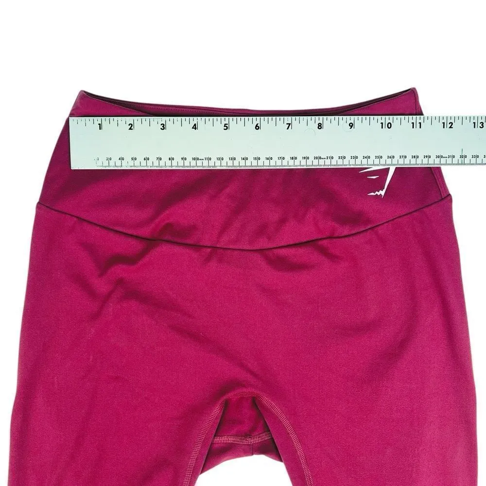 Gymshark Elevate Maroon Leggings Medium - Image 5