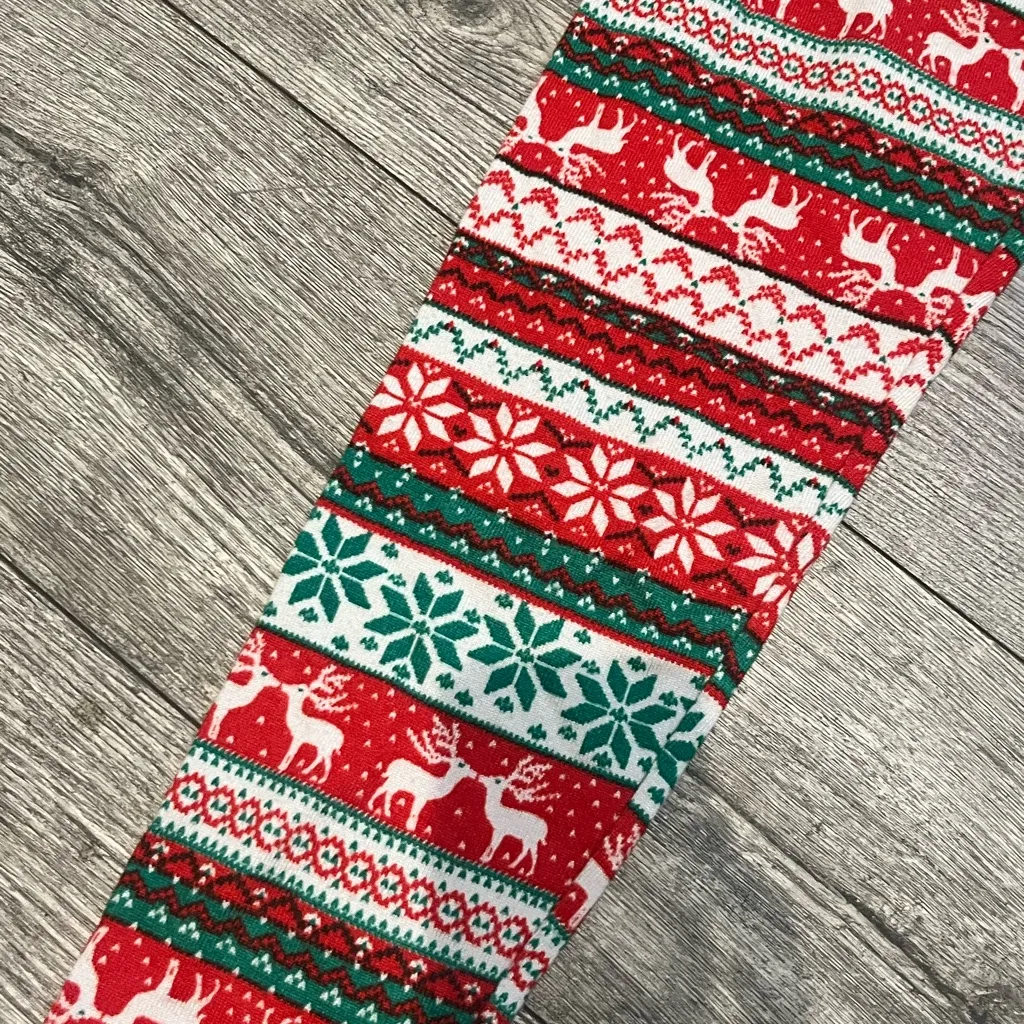 NoBo Small (3-5) Christmas Holiday Festive Red and Green Leggings No Boundaries - Image 2