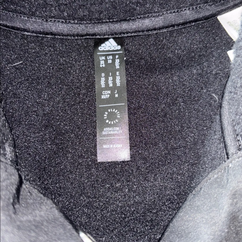Adidas Fleece 1/4 Snap Pullover Jacket - Image 3