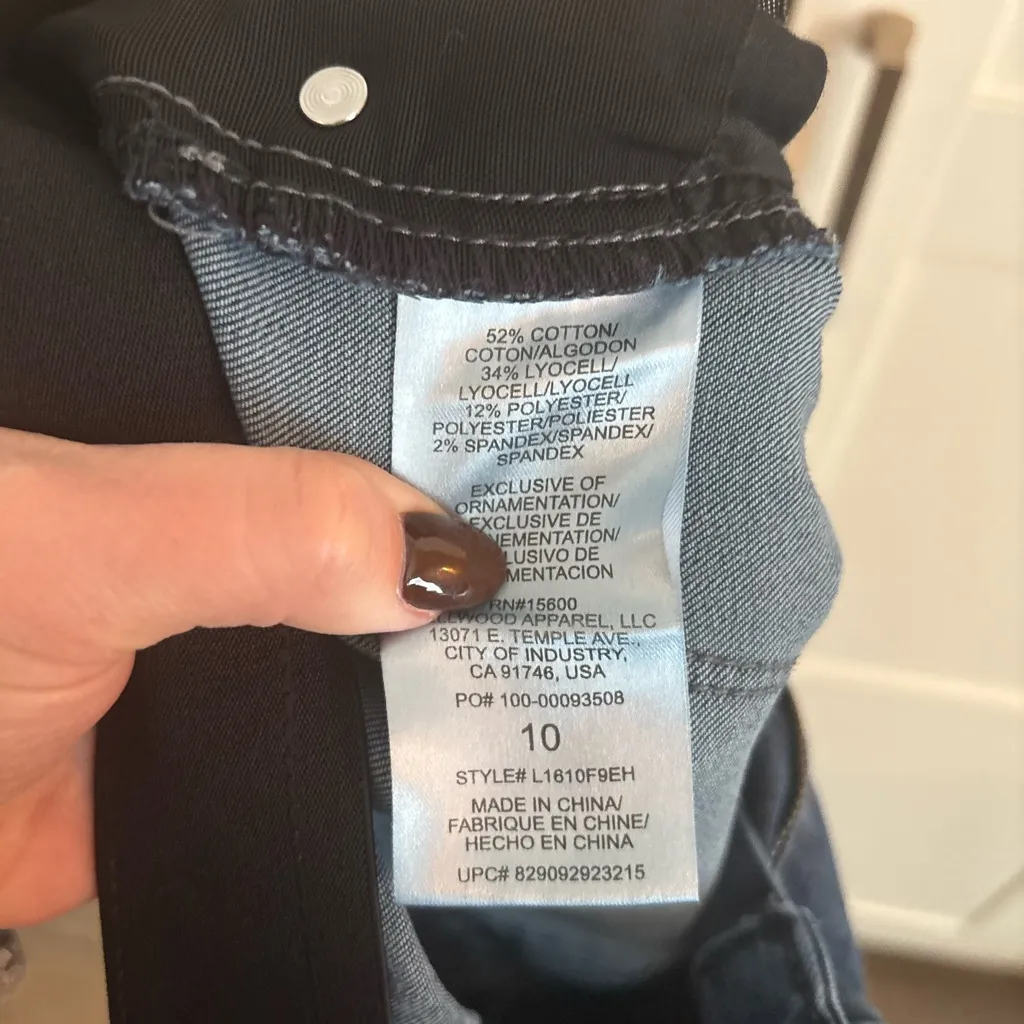 Wit & Wisdom Jeans Skinny Dark Wash Tummy control high rise casual minimalist Blue Size 10 - Image 4