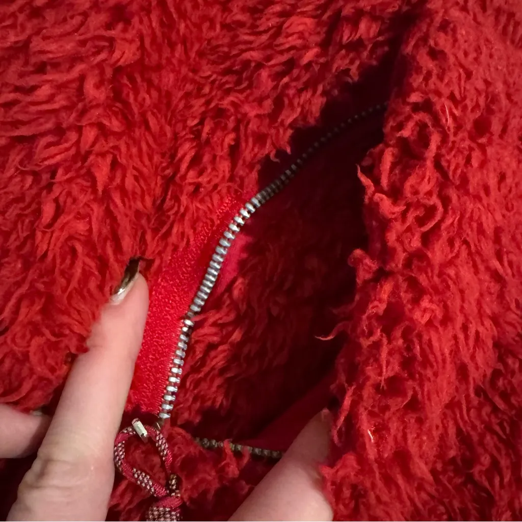 Lululemon Red Oh So Sherpa Full Zip Jacket - Image 7