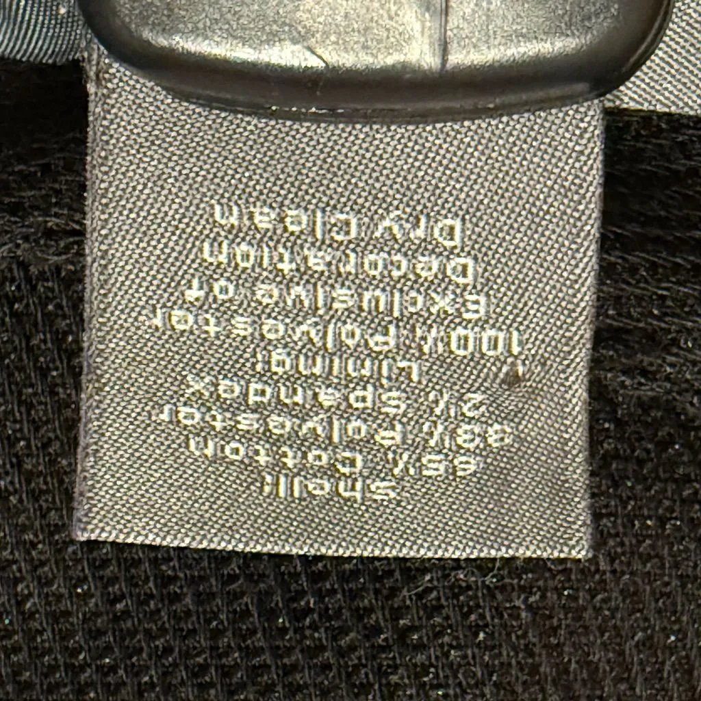 Ann Taylor Factory Black Knee Length Skirt w/ White Contrast Topstitching-12 - Image 7