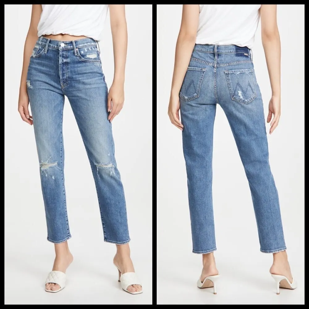 đź’•MOTHER SUPERIORđź’• The Trickster Ankle Jeans ~ On Holy Ground 26 NWOT Blue - Image 6