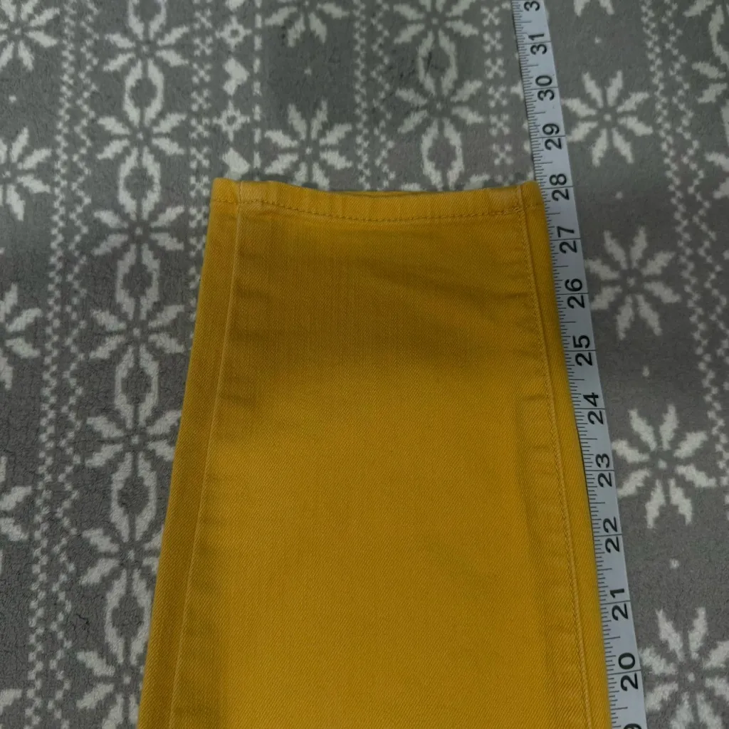 Talbots Flawless Slim Ankle Jeans In Yellow‎ Size 8 - Image 10