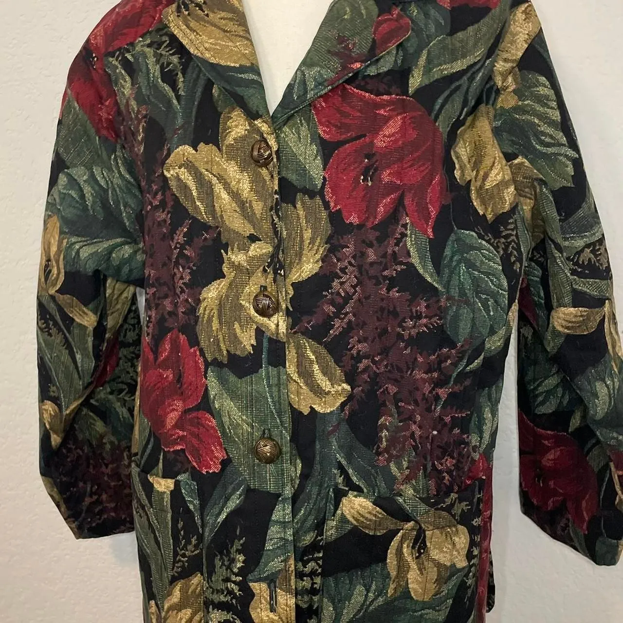 Two Potato Laguna Beach 1990's Women's Multi Jacket Medium Green - Image 4