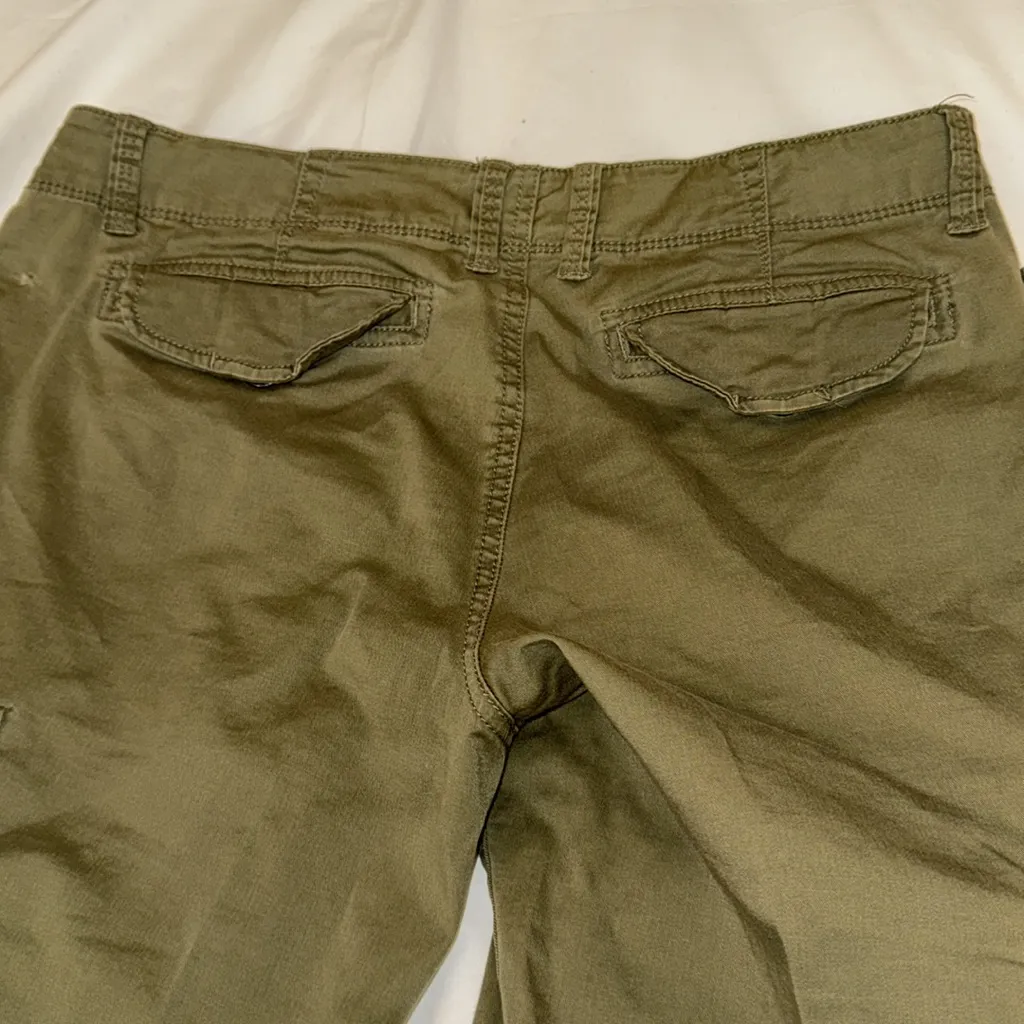Michael Kors cotton khaki Green Cargo Pants Slim Fit. Multiple Pockets.Size 10. - Image 5