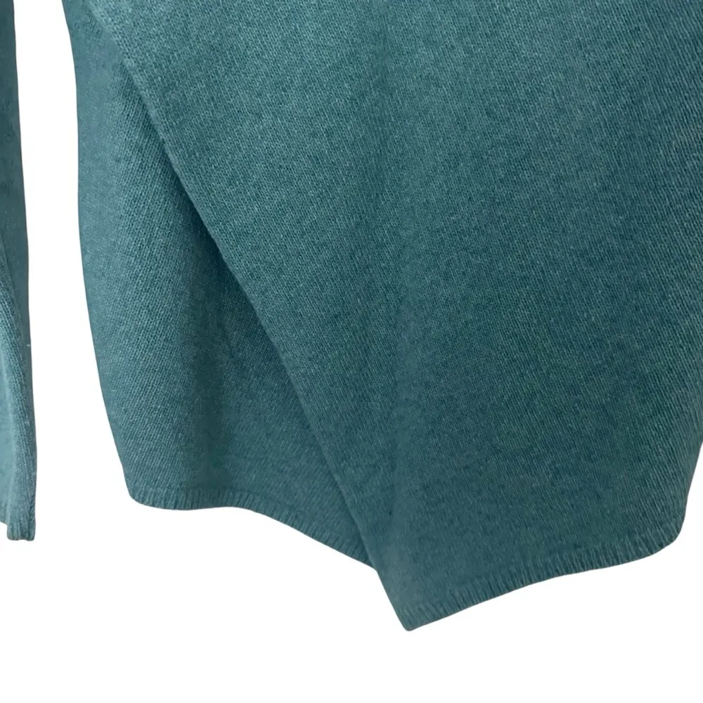 Holebrook Sweden Women’s Split Back Wool Sweater Aqua Size S Blue - Image 6