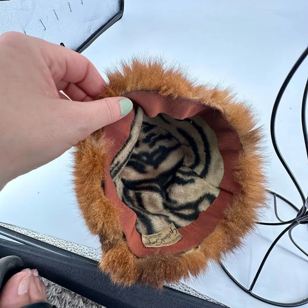 Gertrude Singer Women's Faux Fur Lined Winter Pillbox Hat Brown Tan One Size‎ - Image 5