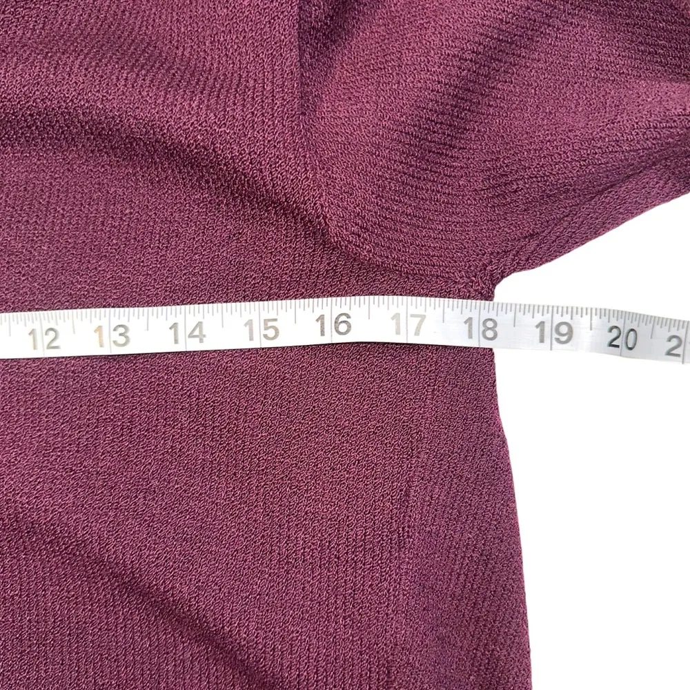 St John Vintage Santana Knit Gold Button Plum Cardigan 4 - Image 5