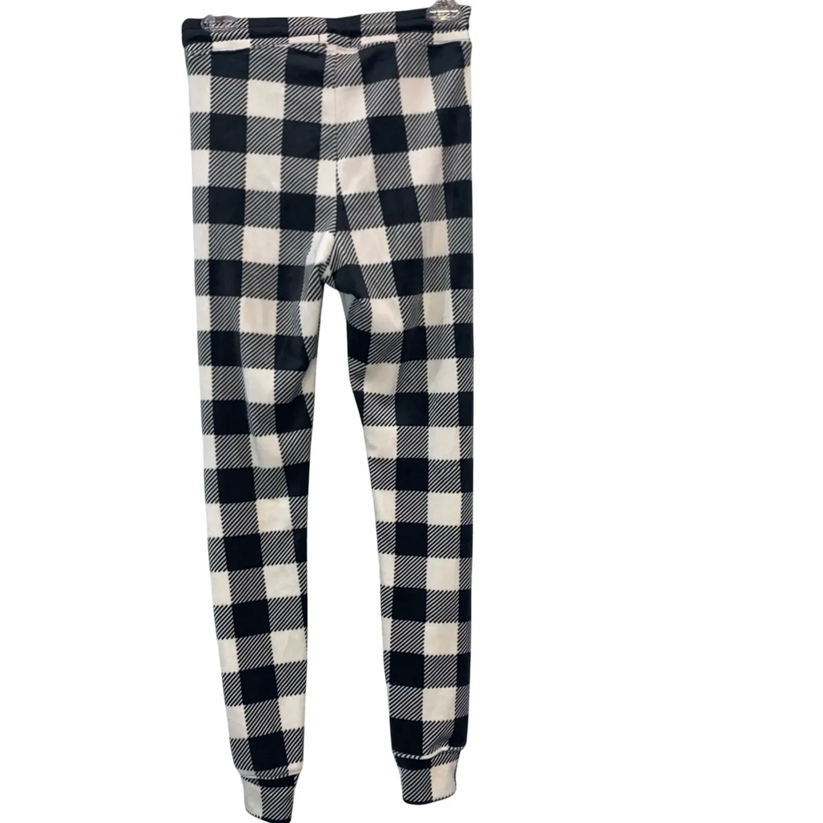 AEO Black & White Plaid Lounge Joggers - Image 2