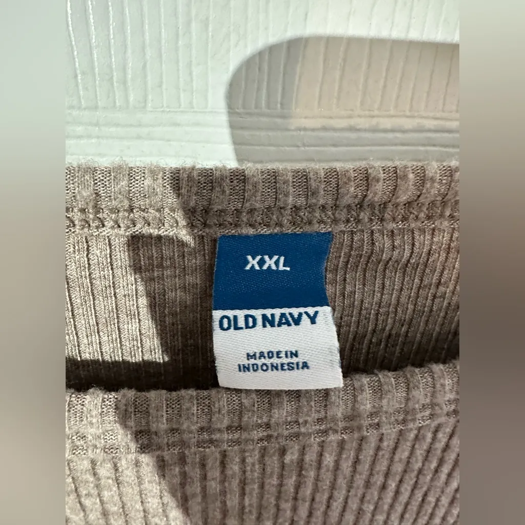 NWT Old Navy Taupe Crewneck Sweater XXL - Image 5