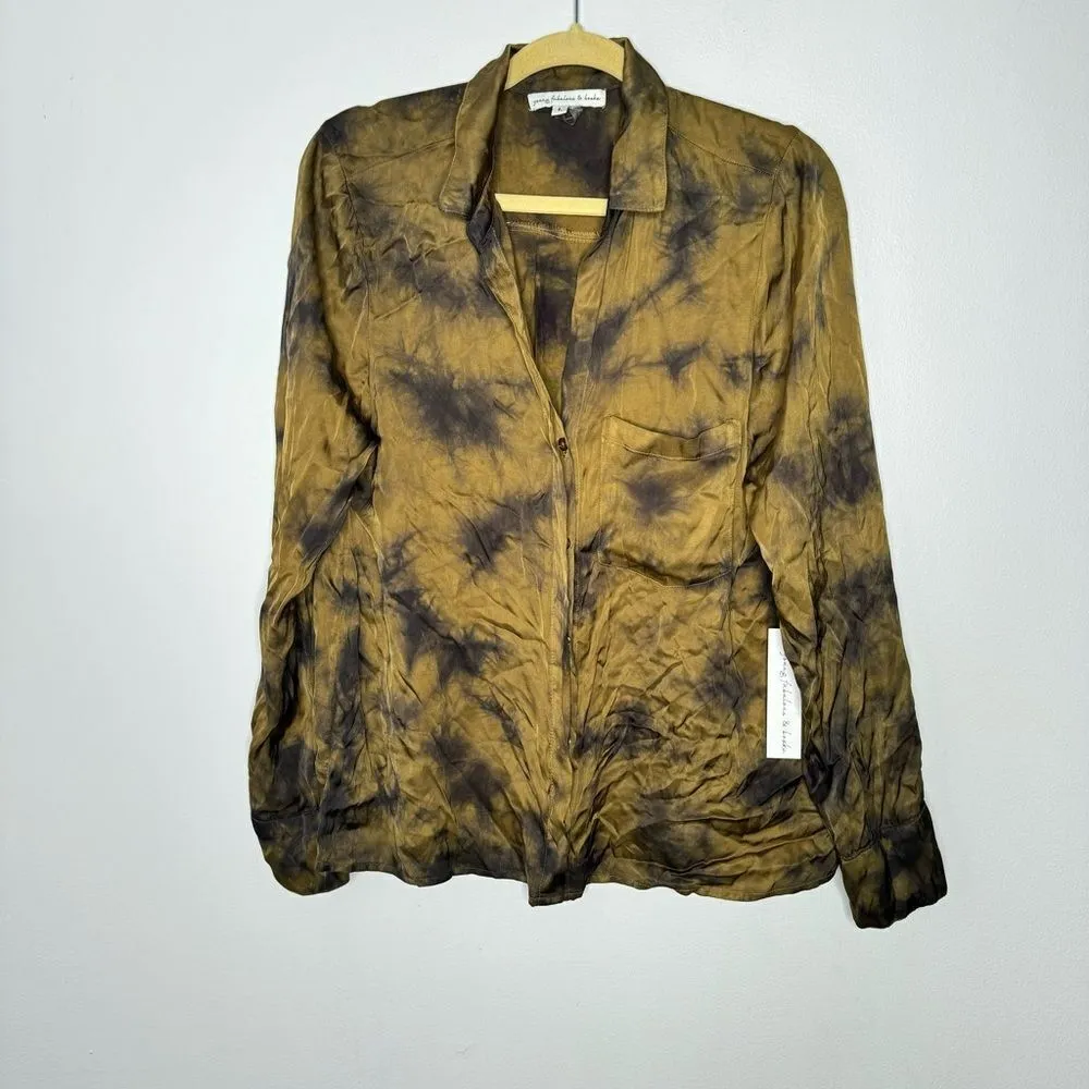 Young Fabulous & Broke button down shirt size large - Image 2
