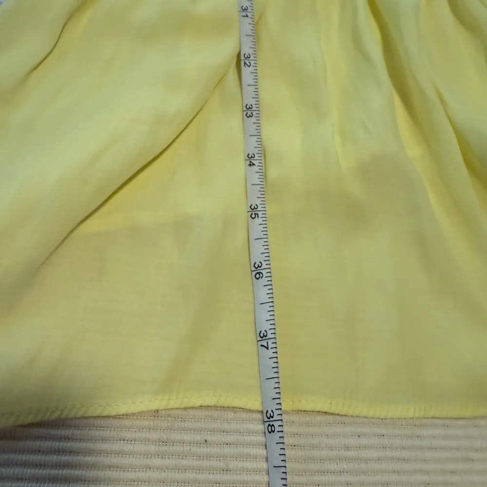 DO+BE Yellow Ruched Ruffled Halter Sundress - Image 5