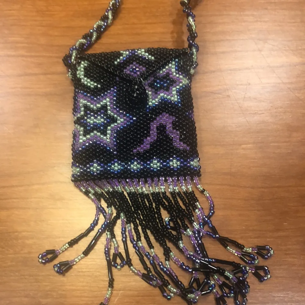 Vintage beaded mini bag necklace - Image 55