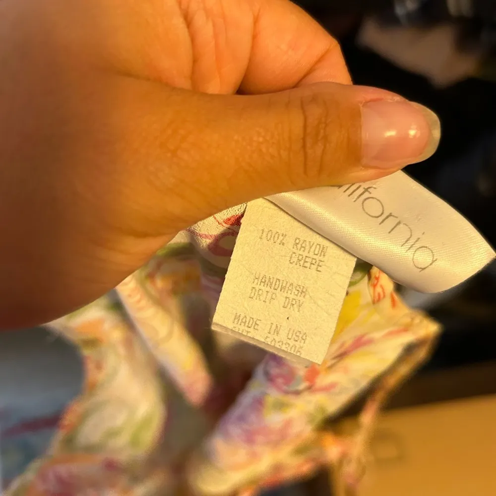 ZOE Vintage Floral Mini Dress Pink - Image 3