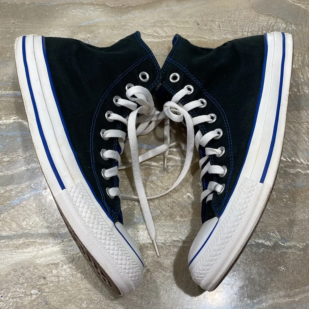 Converse All Star Chuck Taylor High Top Blue Sneakers Men’s 9 Women’s 11 - Image 2