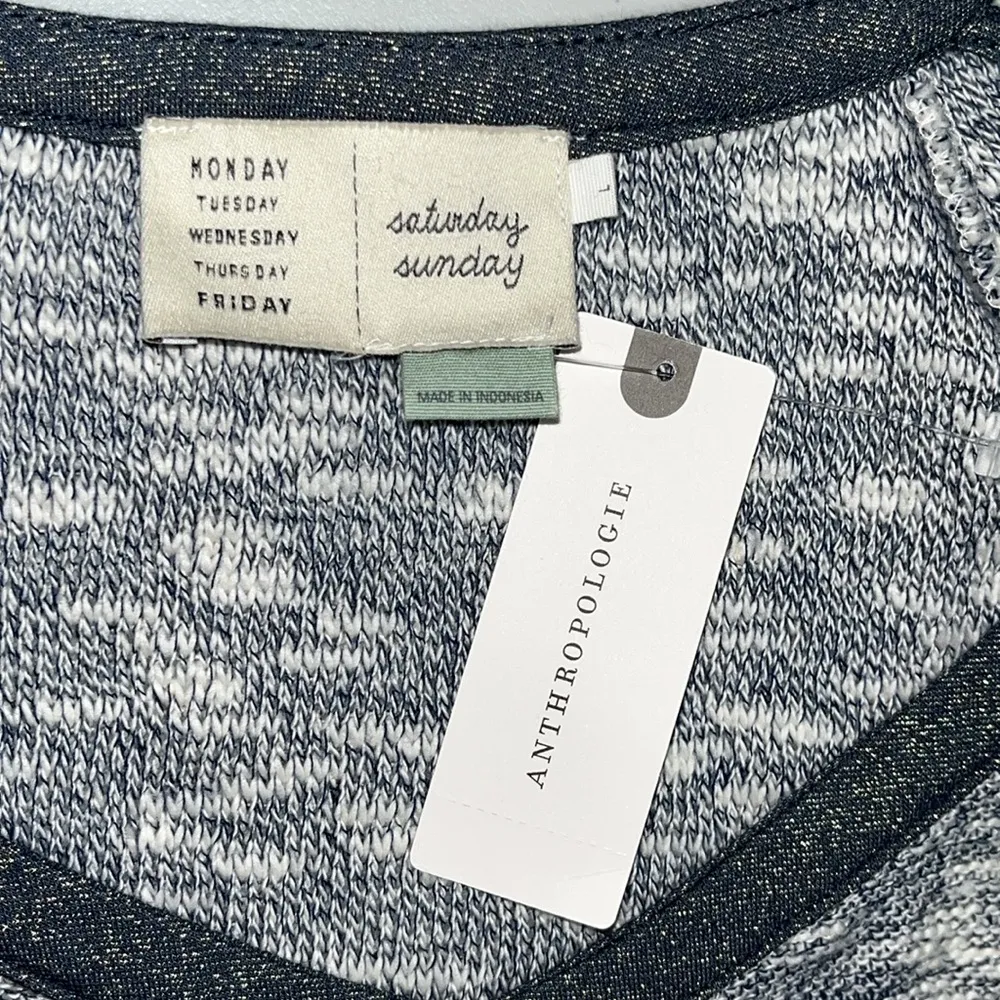 Saturday Sunday NWT L Blue & Ivory Cut - Image 3