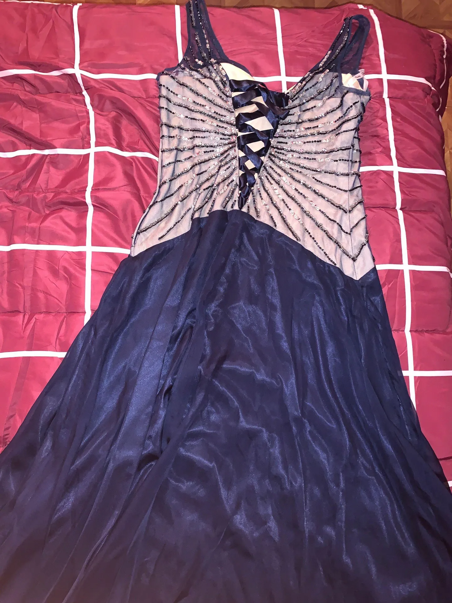 BEDAZZLE PROM DRESS Blue Size 14 - Image 2