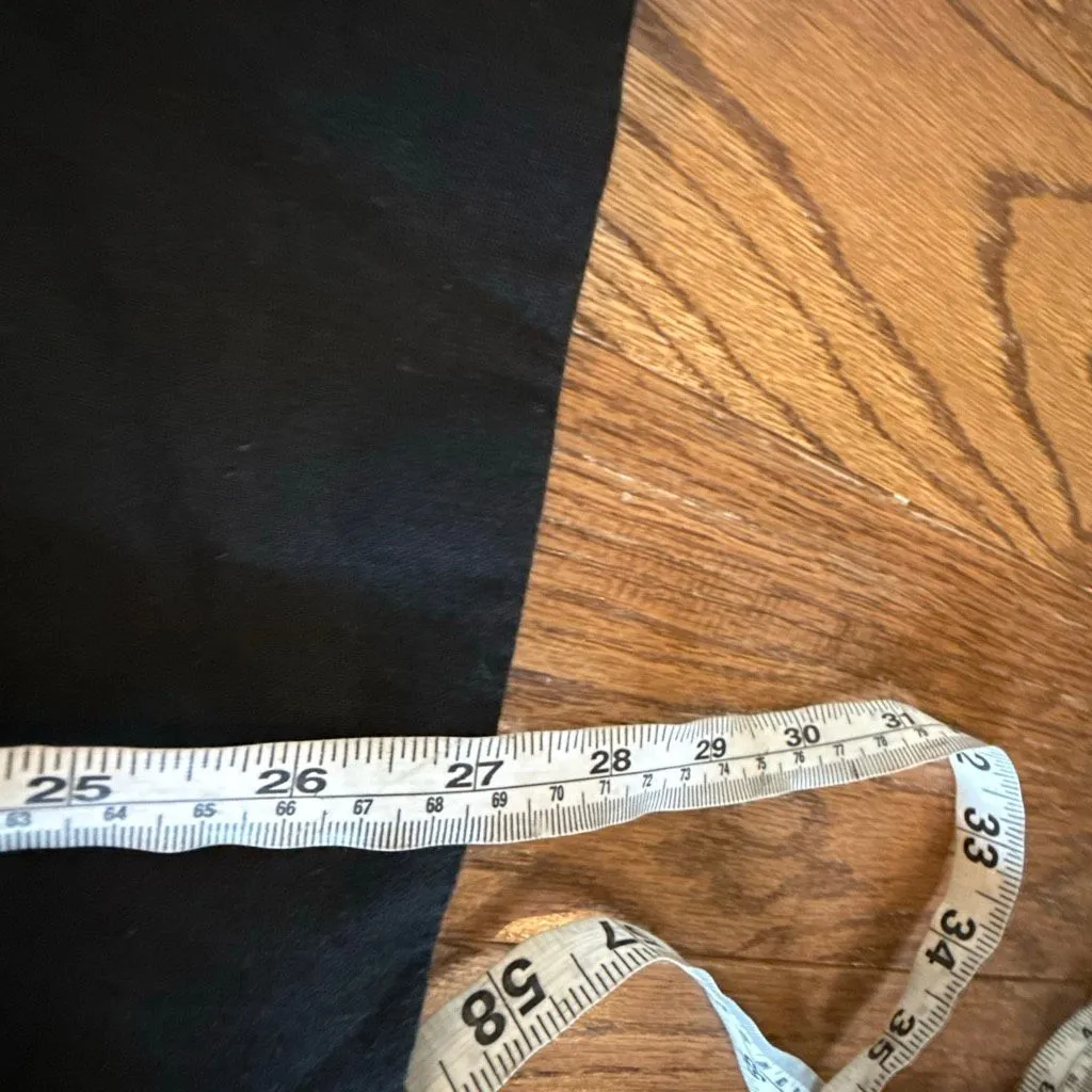 Gloria Vanderbilt black linen blend tie waist crop utility pant 6p - Image 7