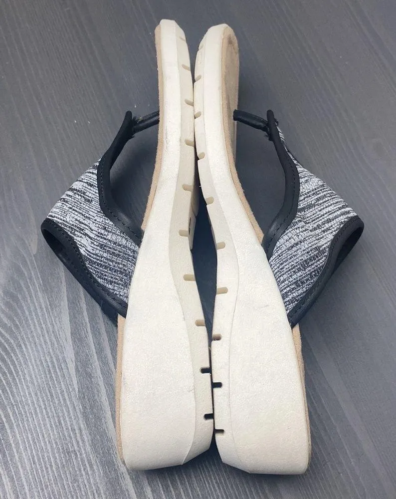 ST JOHNS BAY Memory Foam Thong Comfort Zomp Black Sandal Size 8 - Image 3