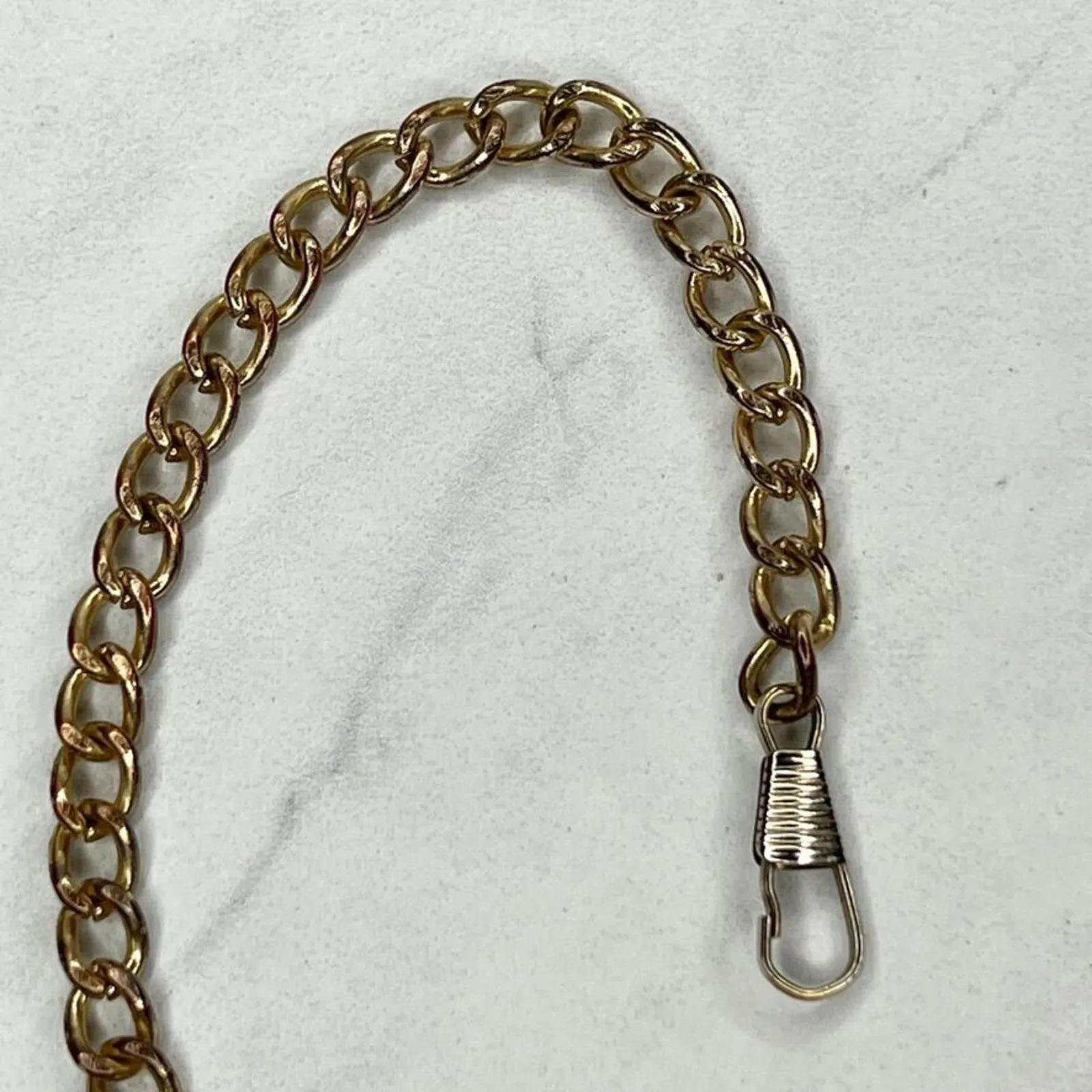 Gold Tone Skinny Chain Link Purse Handbag Replacement Strap ✨ - Image 10