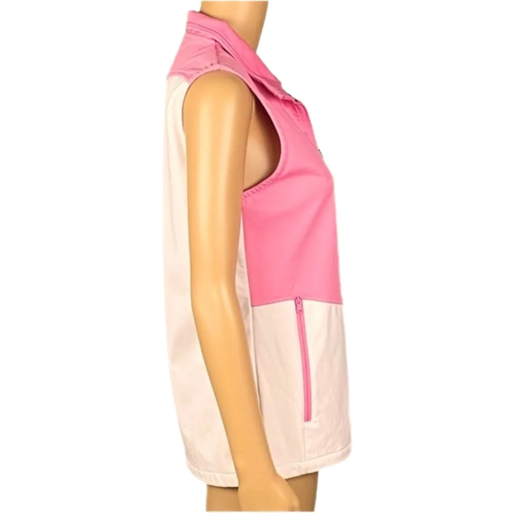 UNDER ARMOUR light pink and white Soft Shell sleeveless jacket. Size Small. EUC - Image 6